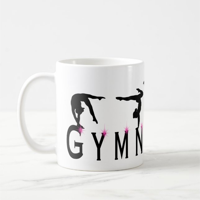 Kvinnliga Gymnastiksport Kaffemugg (Vänster)
