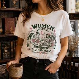 Kvinnliga Häxiga Feministiska Små Besattelser Kvin T Shirt