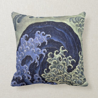 Kvinnliga Hokusai vinkar Kudde