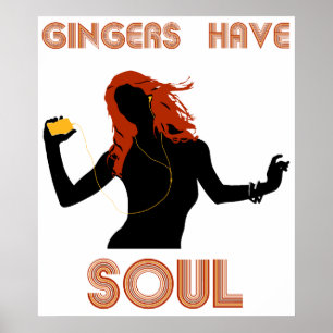 Kvinnliga ingefärar har Soul Poster