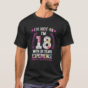 Kvinnliga Juniflickor 1974 48 födelsedag 48 år gam T Shirt