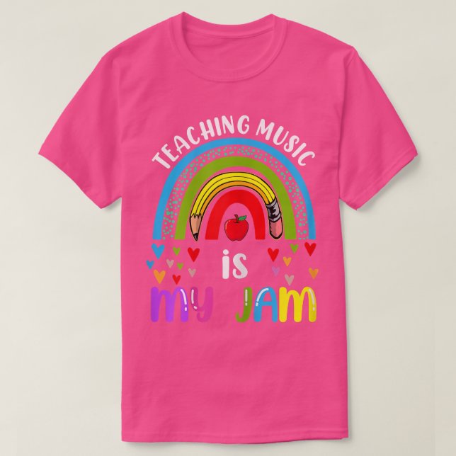 Kvinnliga lärare Back to school Regbow Teaching Mu T Shirt (Design framsida)
