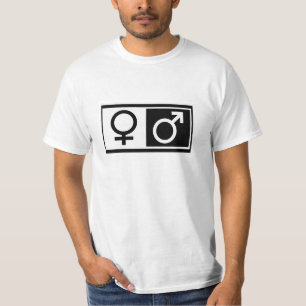 Kvinnliga Male symboler Tee