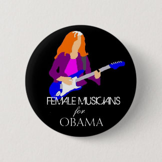 Kvinnliga musiker för skräddarsy Obama - Knapp
