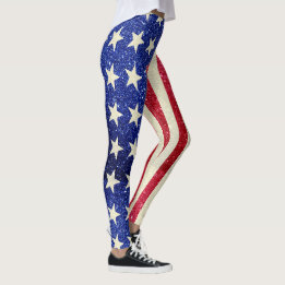 Kvinnliga patriotiska balar, amerikanska Flagga Gl Leggings