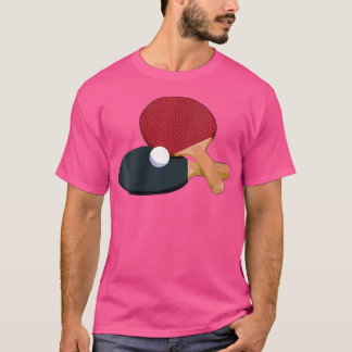 Kvinnliga pendelstim Rubber Bord tennis för materi T Shirt
