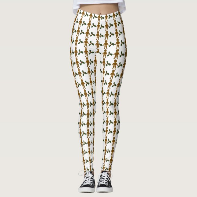 Kvinnliga Pepparkaksgubbar Leggings (Framsida)