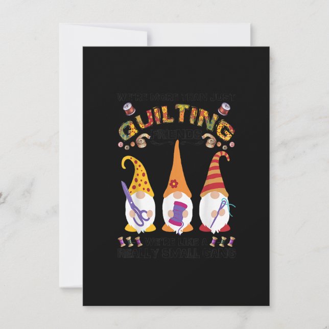 Kvinnliga Quilter Var Mer Än Bara En Quiltande Vän Inbjudningar (Framsida)