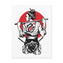 Kvinnliga Samuraj Drakros – Japansk Krigare