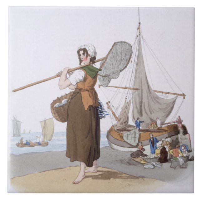Kvinnliga Shrimper, från "dräkten av Kakelplatta (Framsidan)
