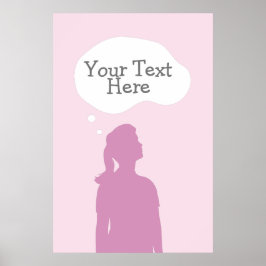 Kvinnliga tankar poster