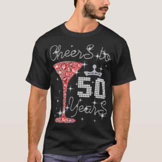Kvinnliga turer till 50 år gamla Grattis på födels T Shirt