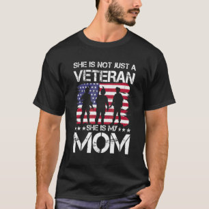Kvinnliga veteranbarn är inte bara en veteran hon t shirt