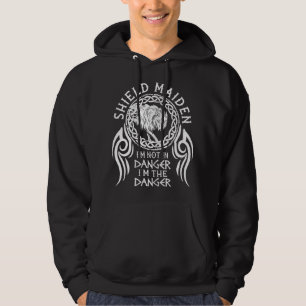 Kvinnliga vikingar viking Fenrir sköldmö Lagertha Hoodie