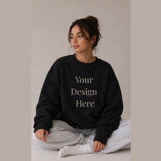 Kvinnligt Ägt Litet Företag Branding Crewneck T Shirt