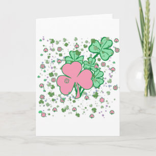 Kvinnligt för st patricks day kort