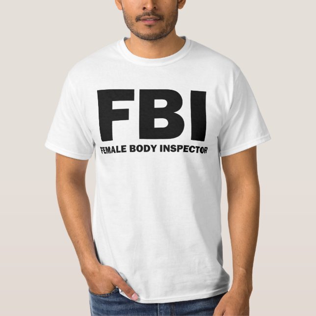 Kvinnligt förkroppsliga inspektör T-tröja T Shirt (Framsida)