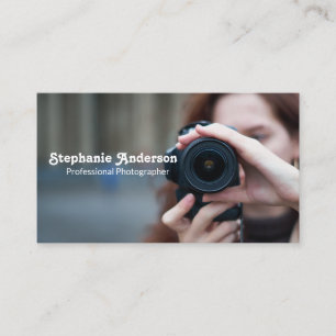 Kvinnligt fotografi visitkort