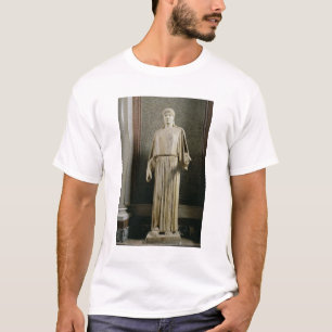 Kvinnligt ha på sig för figur peplos, grek tee shirt