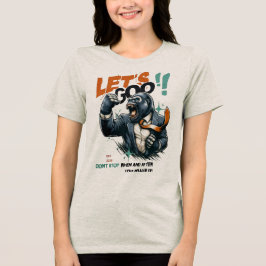KVINNLIGT LÄT OSS GÅ LEKTIONER LÄR T-SHIRT
