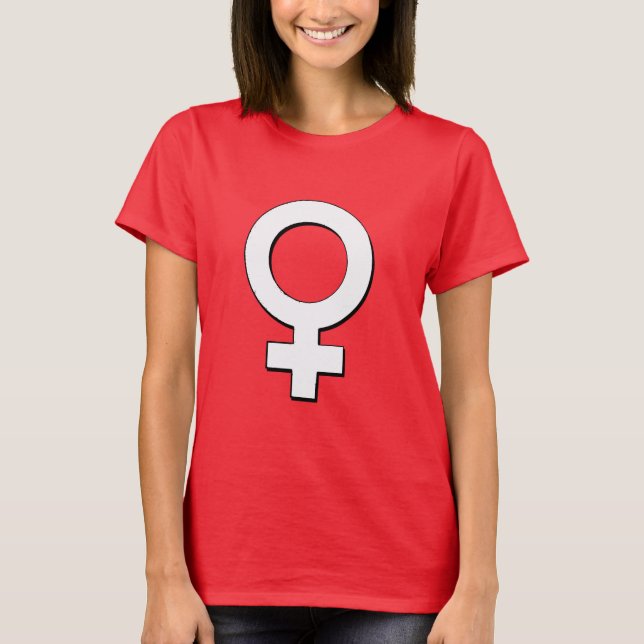 KVINNLIGT SYMBOL 2 -.png Tee (Framsida)