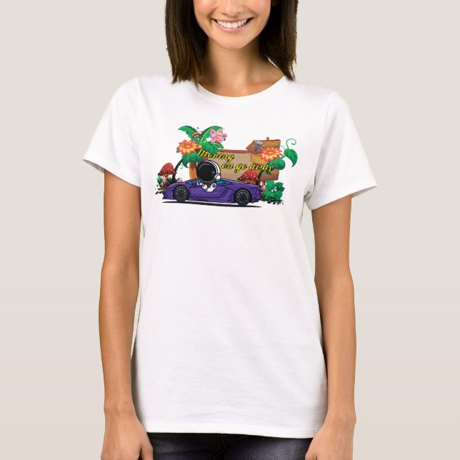 Kvinno-T-shirt för vidare T Shirt (Framsida)