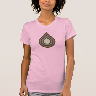 Kvinno-T-shirt med smal passform och nedfallande l T Shirt