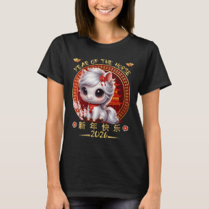 Kvinnoår 2026 års nyårscykel för hästen t shirt