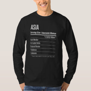 KvinnoAsien - näringsmässiga förhållanden som betj T Shirt