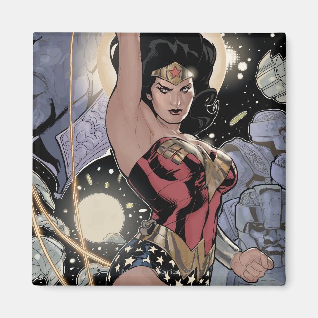  kvinnoåtervändandet i Khundi Färg Magnet (Framsidan)