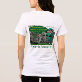 kvinnobella. Lycklig St. Patrick's Day. irish T Shirt
