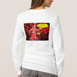 kvinnobella. Nya året för kinesiska lycklig: panda T Shirt