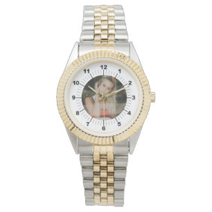 Kvinnobevakning - Personlig - 2-tonsarmband Armbandsur