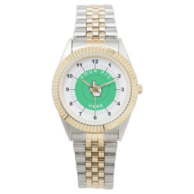 Kvinnobevakning - Personlig - 2-tonsarmband Armbandsur (Framsida)