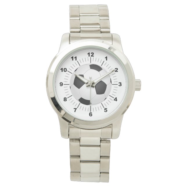 Kvinnobollar Oversized Silver Watch Armbandsur (Framsida)