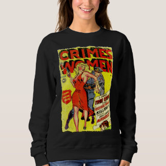 Kvinnobrott #2 Golden Age Tecknad Bok Cover T Shirt