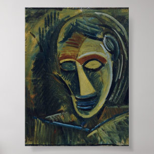 Kvinnochef vid Pablo Picasso (1908) Poster