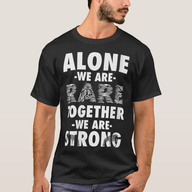Kvinnodagen för medvetandegörande av Sällsyntet Ze T Shirt (Framsida)