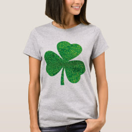 Kvinnodagen Glitter Shamrock Tee - F