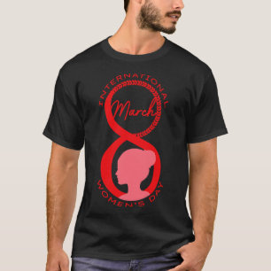 Kvinnodagen i internationell 2021 - gåva till kvin t shirt