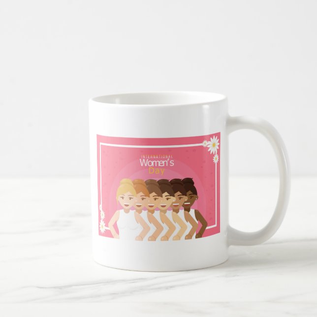 Kvinnodagen i internationell kaffemugg (Höger)