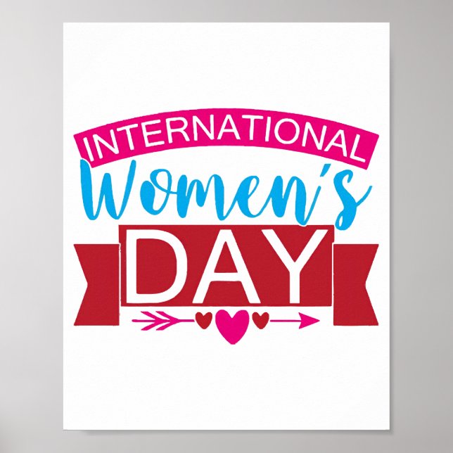 Kvinnodagen i internationell poster (Framsidan)