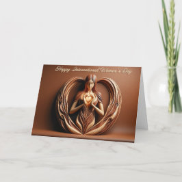 Kvinnodagen i lycklig Internationell Kort