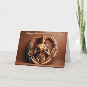 Kvinnodagen i lycklig Internationell Kort