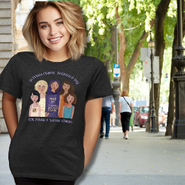 Kvinnodagen | Kvinnors Porträtt Mörkt T Shirt
