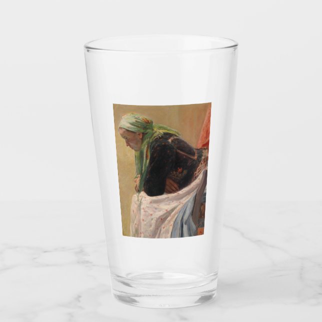 Kvinnodjup i tanken (av Oleksa Novakivskiy) Glaskopp (Framsida)