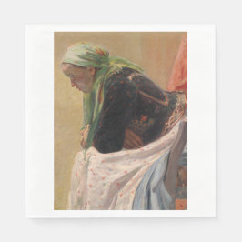 Kvinnodjup i tanken (av Oleksa Novakivskiy) Pappersservett