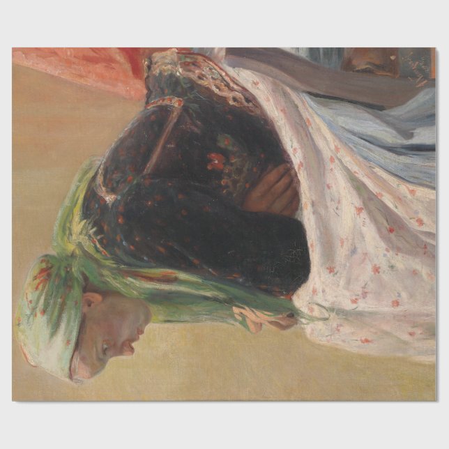 Kvinnodjup i tanken (av Oleksa Novakivskiy) Presentpapper (Platt)