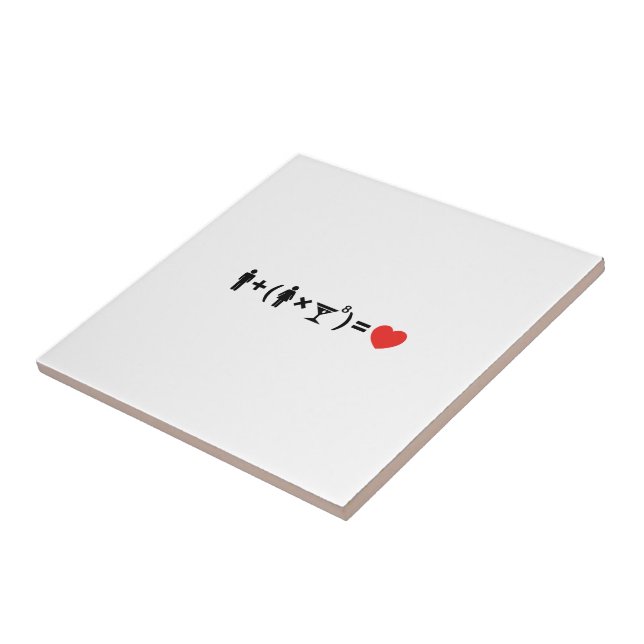 Kvinnoekvationen i Kärlek Kakelplatta (Sidan)