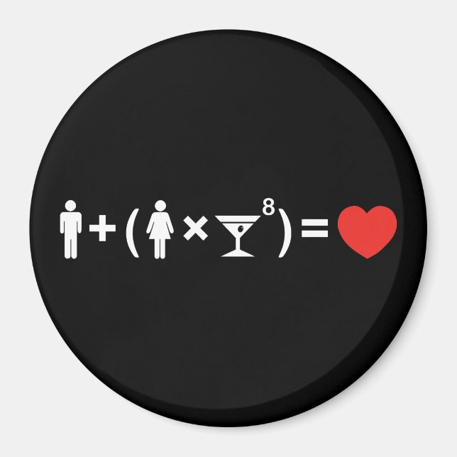 Kvinnoekvationen i Kärlek Magnet (Framsidan)